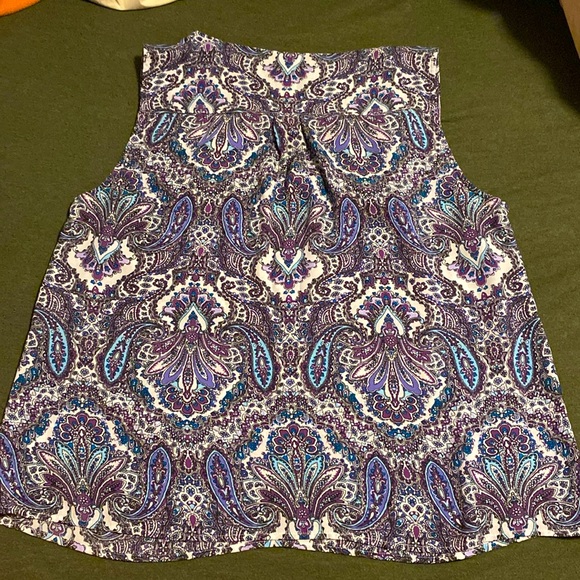 Women’s Talbots Paisley Pattern Tank - Picture 2 of 2